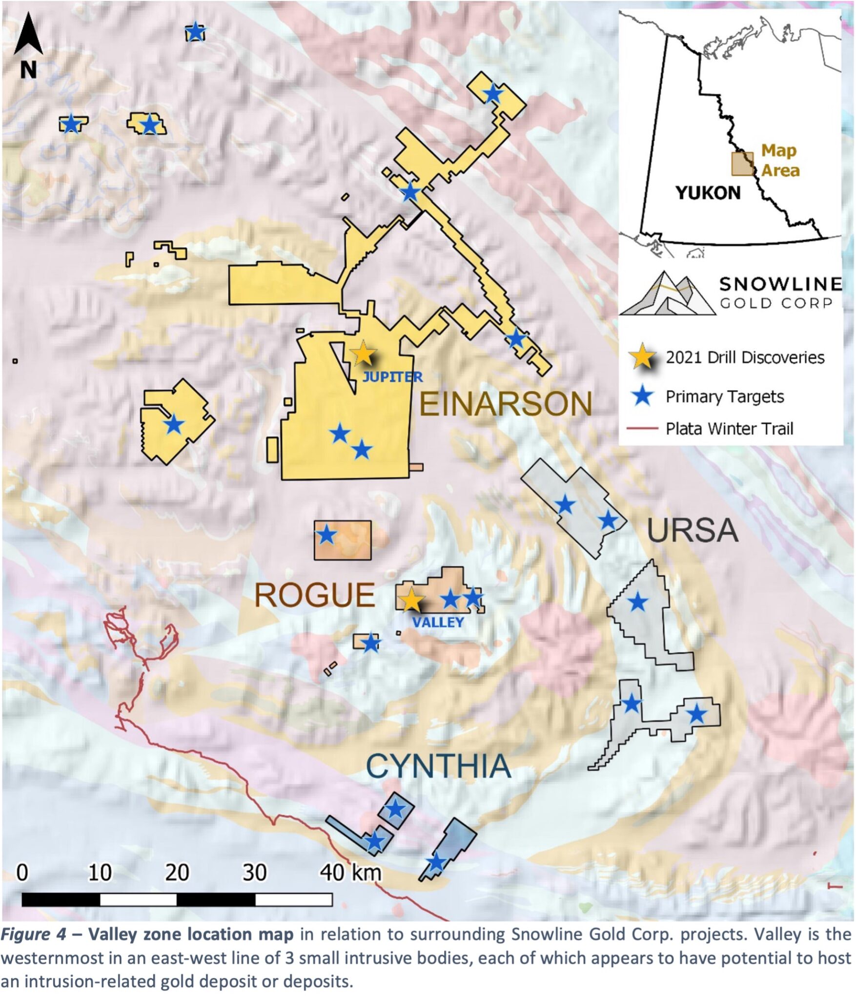 SNOWLINE GOLD EXPANDS VALLEY GOLD MINERALIZATION TO >2 KM WITH ...
