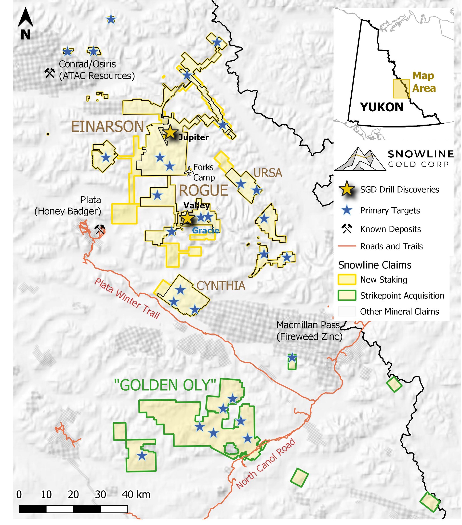 SNOWLINE GOLD DOUBLES YUKON MINERAL HOLDINGS WITH ACQUISITION OF NEARBY ...