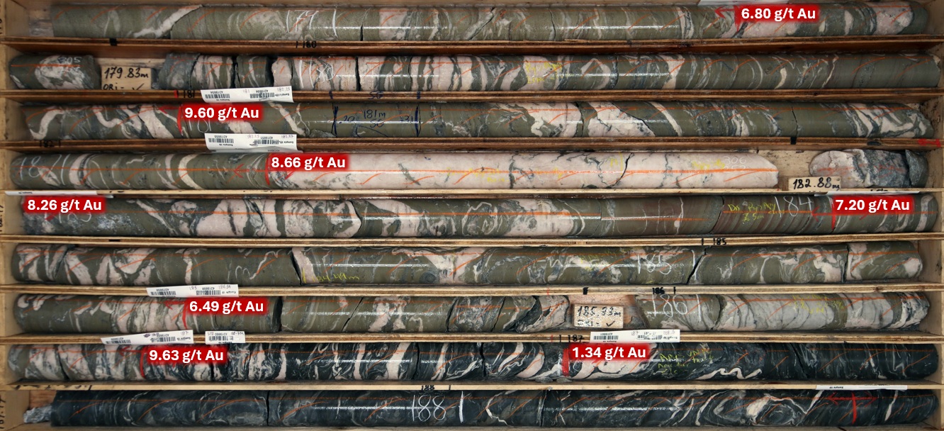 SNOWLINE GOLD EXTENDS STRIKE LENGTH BY 550 M AND INTERSECTS 6.8 GRAMS PER TONNE GOLD OVER 9.0 M AT ITS JUPITER TARGET, EINARSON PROJECT, YUKON